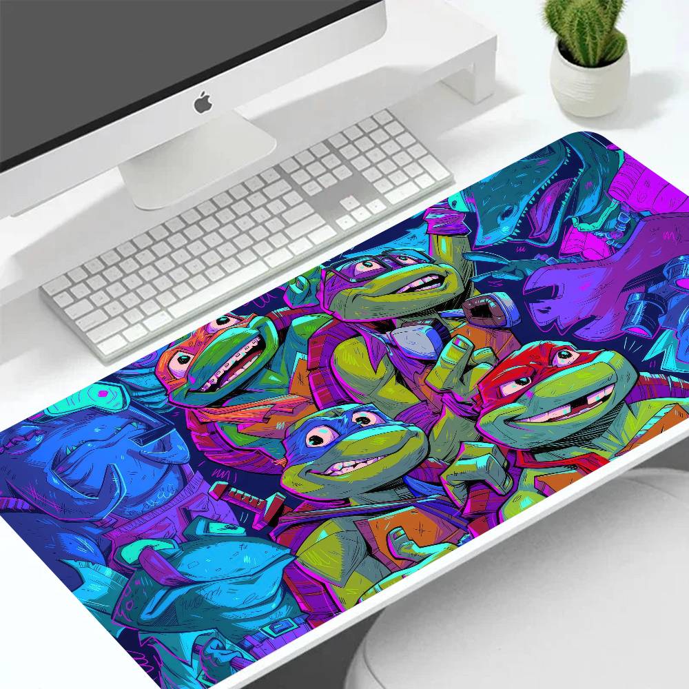 N-Ninja T-Turtles Mousepad Large Keyboard Desk Mat Gaming Mouse Pad LockEdge Non-slip Mat