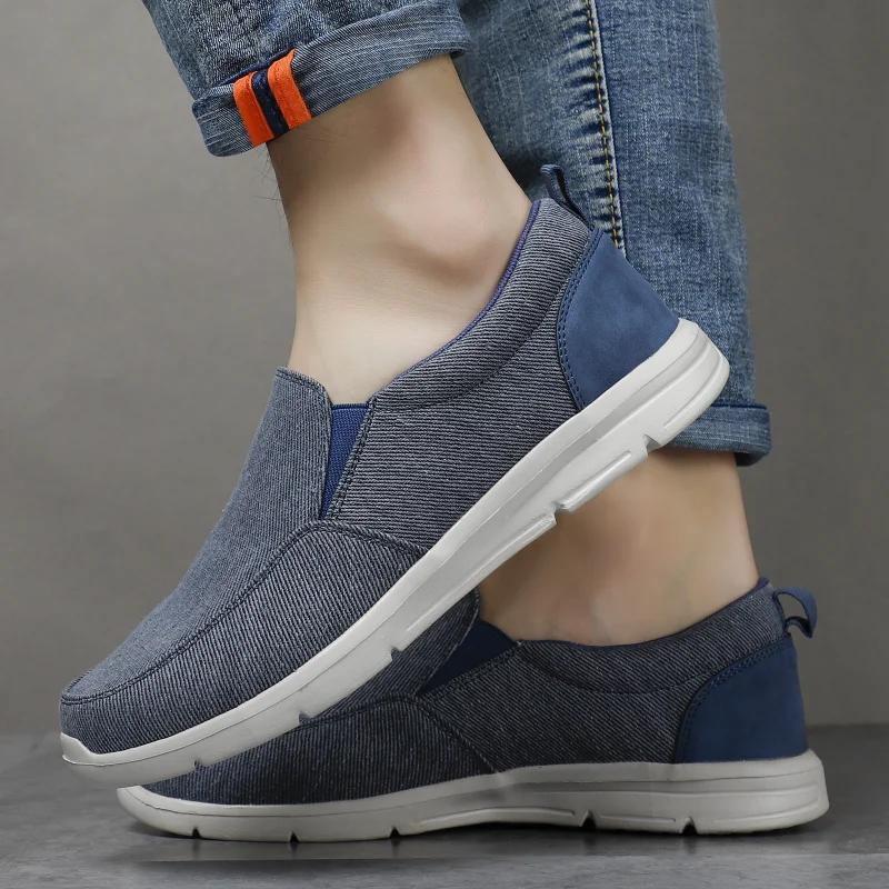 Men Shoes Summer Canvas Shoes Breathable Comfortable Outdoor Slip On Walking Sneakers Classic Loafers for Men Designer Sneakers