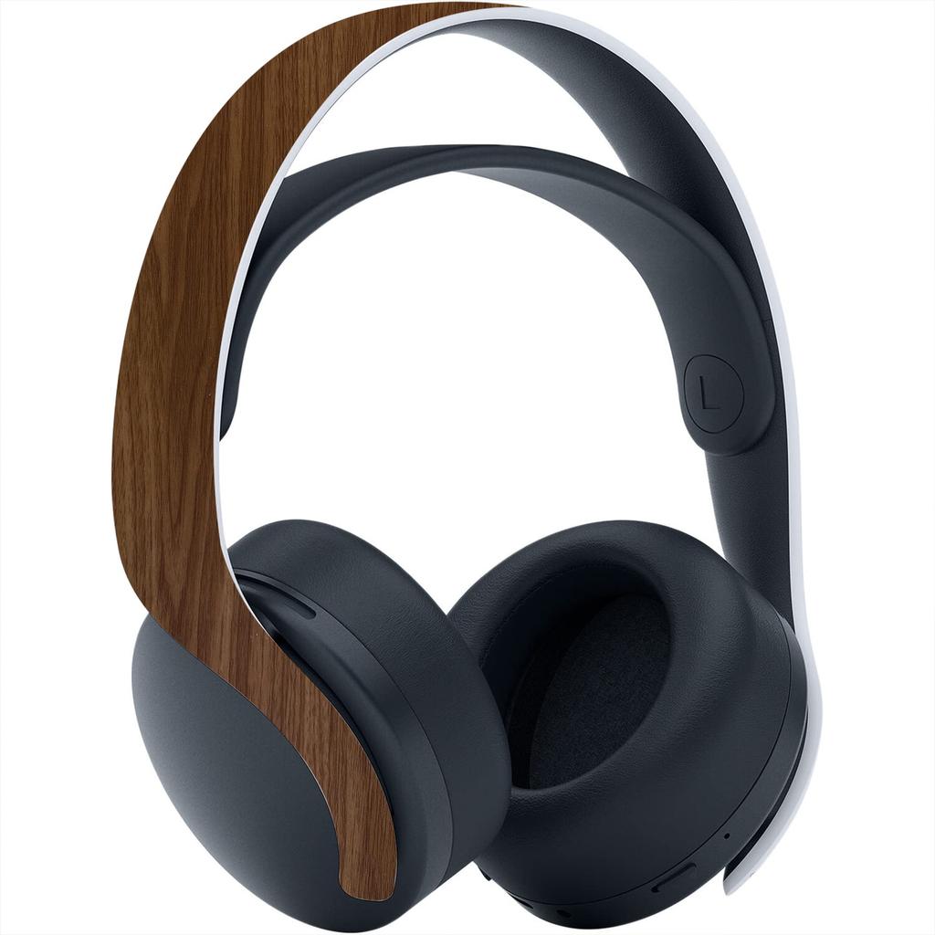 Stickere Personalizate PlayVital pentru Console PS5 Disc Edition, Controlere PS5, Stații de Încărcare, Căști și Telecomenzi Media [Design Imitație Lemn]