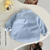 Boys Long Sleeve Shirt Lightweight Stylish Casual Top for Spring and Autumn