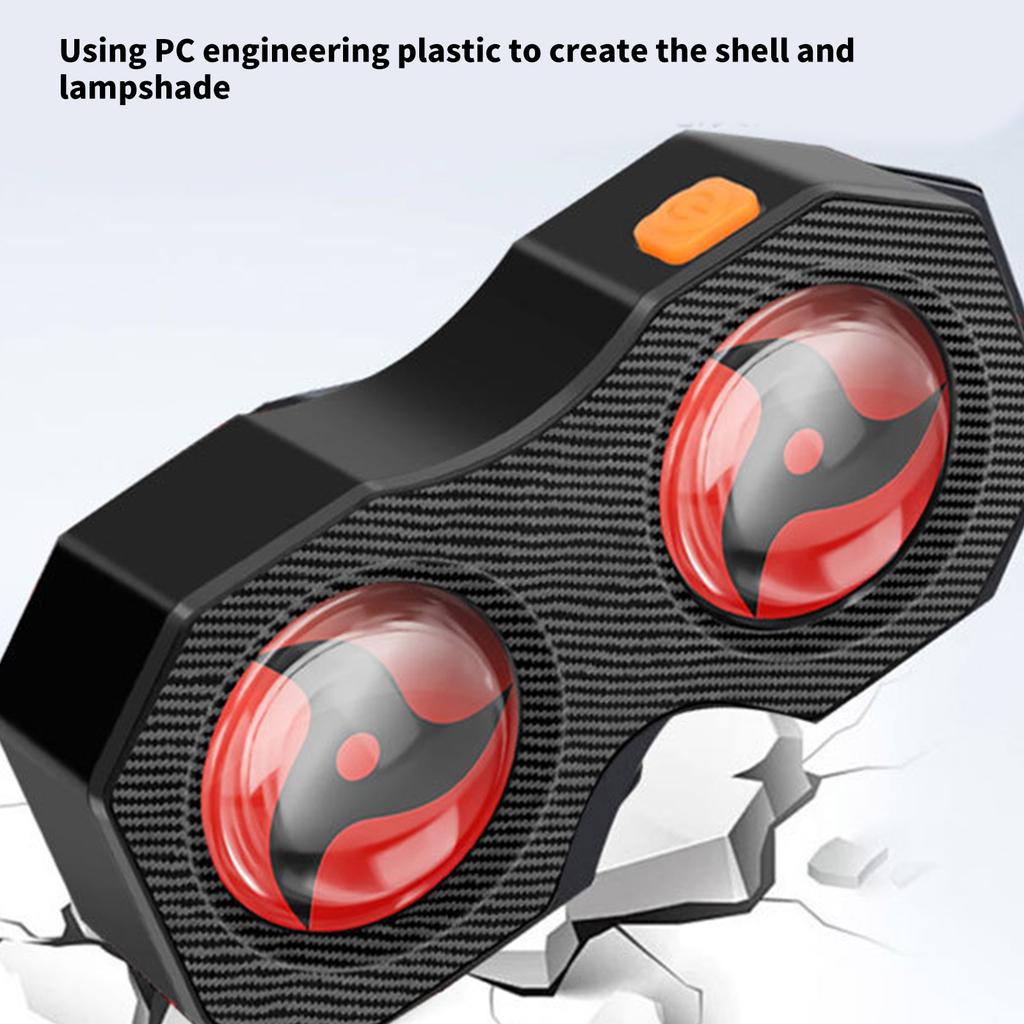 High Brightness Devil Eyes Bicycles Rear Light Programmable Bike Tail Lamp Dynamic LED Bicycles Tail Light Enduring