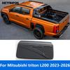 For Mitsubishi Triton L200 -2025 2026 Carbon Fiber Fuel Tank Cap Gas Oil Filler Cover Trim Exterior Accessories Car Styling