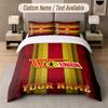 Custom Bedding Set Union Berlin FC Pattern, Print Name Text 1 Duvet Cover Plus 2 Pillowcases Home Textile