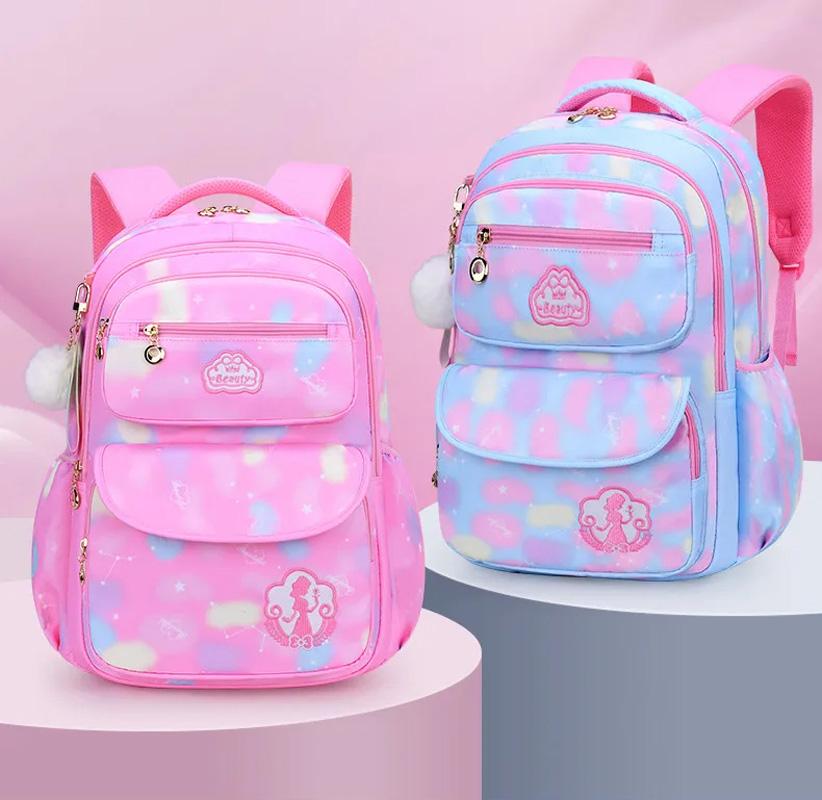 Children Girl Backpack School Bag Pink For Kid Child Teenage Schoolbag Primary Kawaii Cute Waterproof