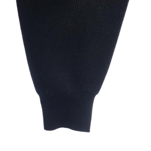 Unused Furfur Stripe Long Sleeve Knit Switching One Piece F Black X Blue Women Used