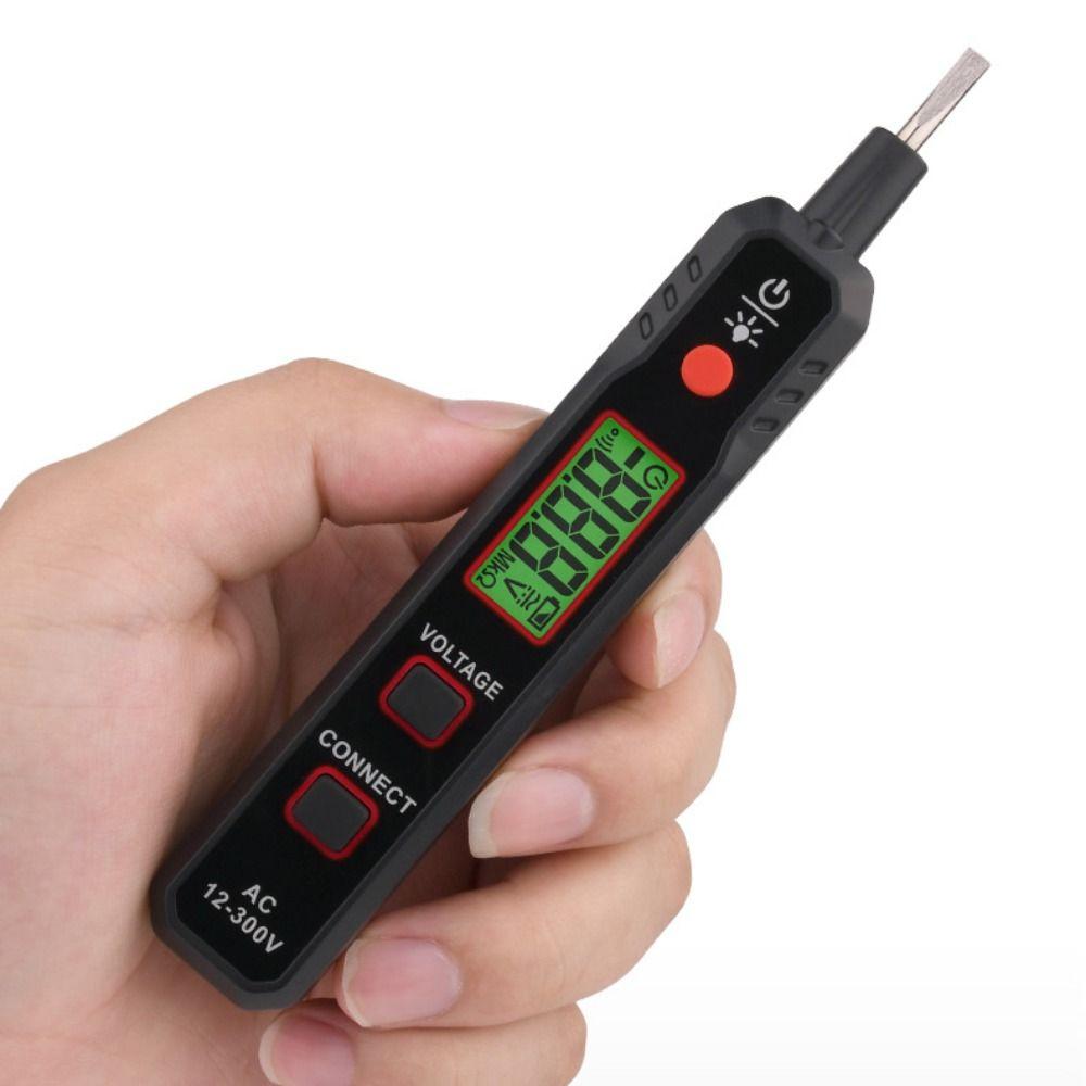 HT89 12V-300V Multitester Non-contact Voltage Detector Tester Pen  Smart Meter Pencil Indicator Electrician Tools Screen Display