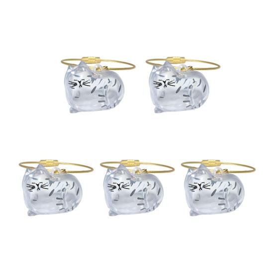 5Pcs Hair Memorial Storage Bottle Cat Cat Locket for Storing Fur