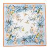 Mulberry silk scarf  new retro winter beautiful ginkgo printing four seasons shawl sunscreen dual-purpose