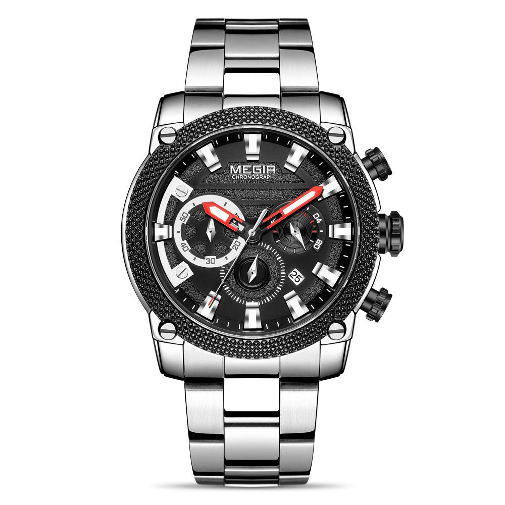 Watch Men S, Fashion Large Dial Business Chronograph Calendar Quartz Men S Watch 2134