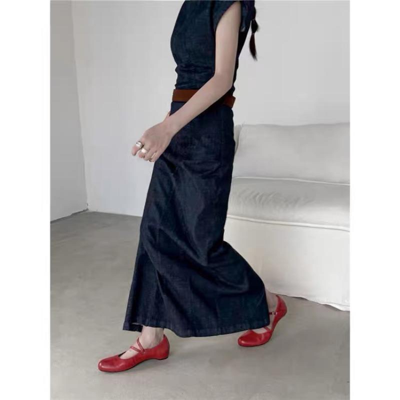 Cowhide version~ retro round head light ** fork belt Mary Jane single shoes women's spring and autumn commuting shoes