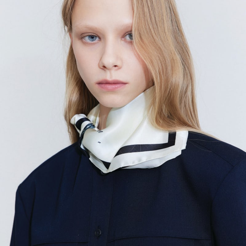 WNDERKAMMER Waffle Scarf_Light Yellow