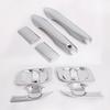 Abs Carbon Fiber Chrome Door Handle Molding Trim Cover For Toyota Hiace 2019-2025 H300 Series