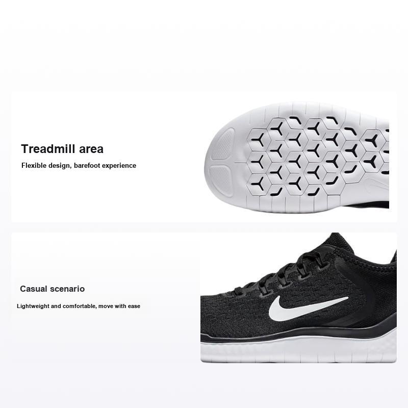 Мужские кроссовки Nike Free RN 2018 Черные Мужские Кроссовки Белые 942836-001 42.5