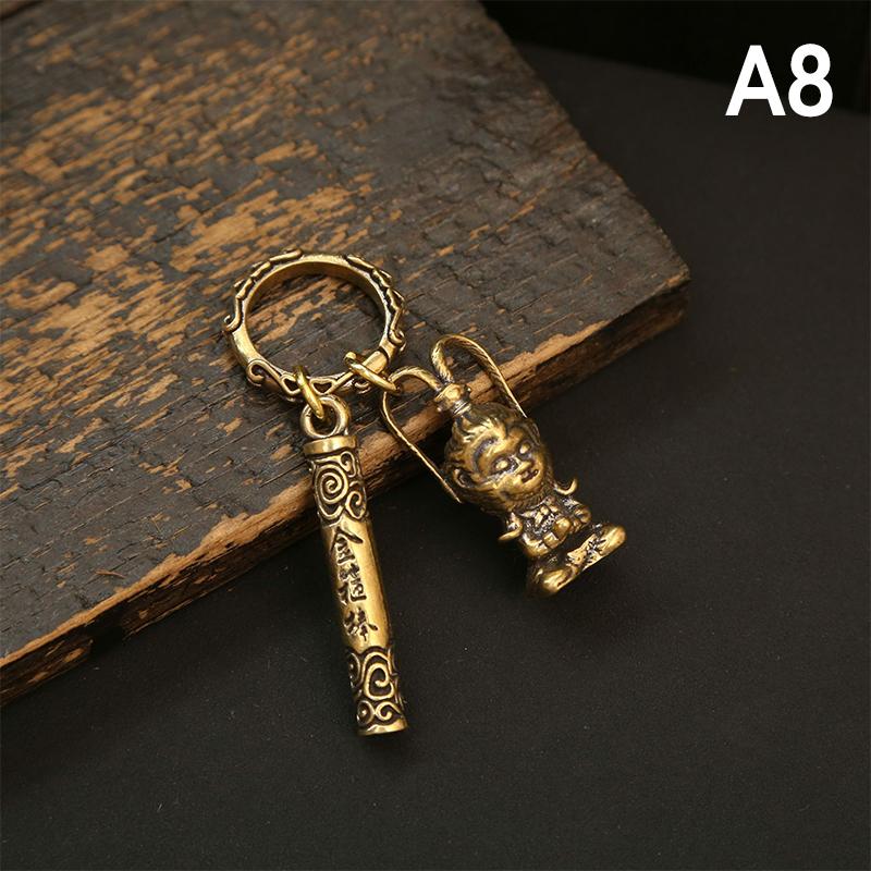 

Черный Миф Укун Игровой Периферийный Брелок Ретро Золотая Латунь Стереоскопический HD Школьная Сумка Багаж Автомобильный Подвесной Украшение A8