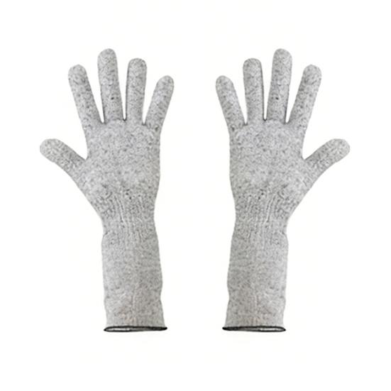 

1 пара перчаток для работы с животными, устойчивых к укусам и царапинам, с защитой рук для груминга S серый