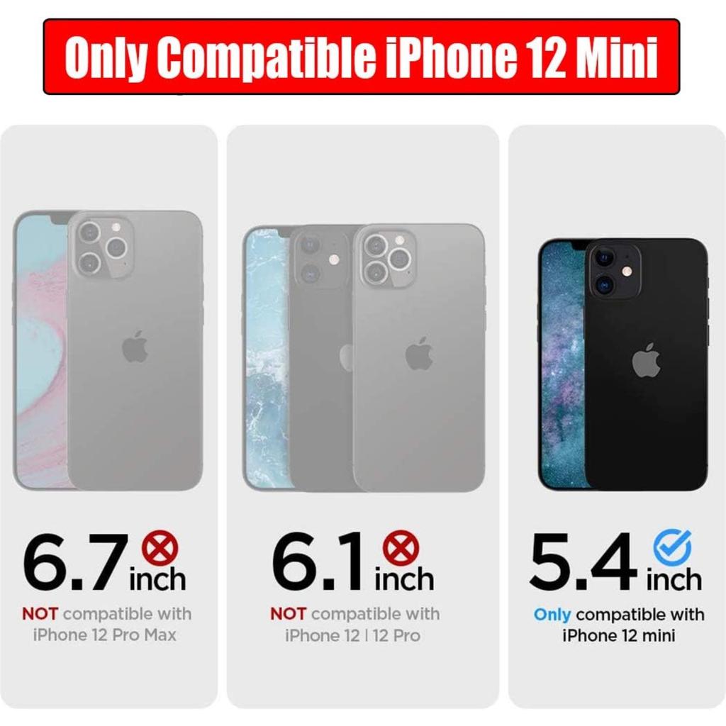 Battery Case for iPhone 12 Mini, Full Encircle 6000mAh Ultra-Slim Rechargeable Portable Charging Cover Extended Battery Pack Compatible with iPhone