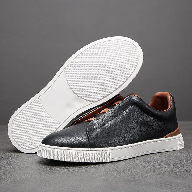New Autumn Men's Shoes Board Shoes XXX Straps 2025 New Men's Trend Versatile Casual Shoes High Value Low Help Men