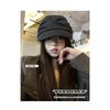 Women S Black Pleated Beret Hat Japanese Style Vintage Cloud Octagonal Hat Fall Winter