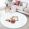 Bobo Siebenschläfer Round Area Rug,Carpet Rug for Living Room Bedroom Sofa Playroom Decor,Non-slip Floor Mat