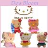 Chaveiro Adorável de Pelúcia Hello Kitty Fofo Desenho Animado Boneca Kt Charme de Couro Preto