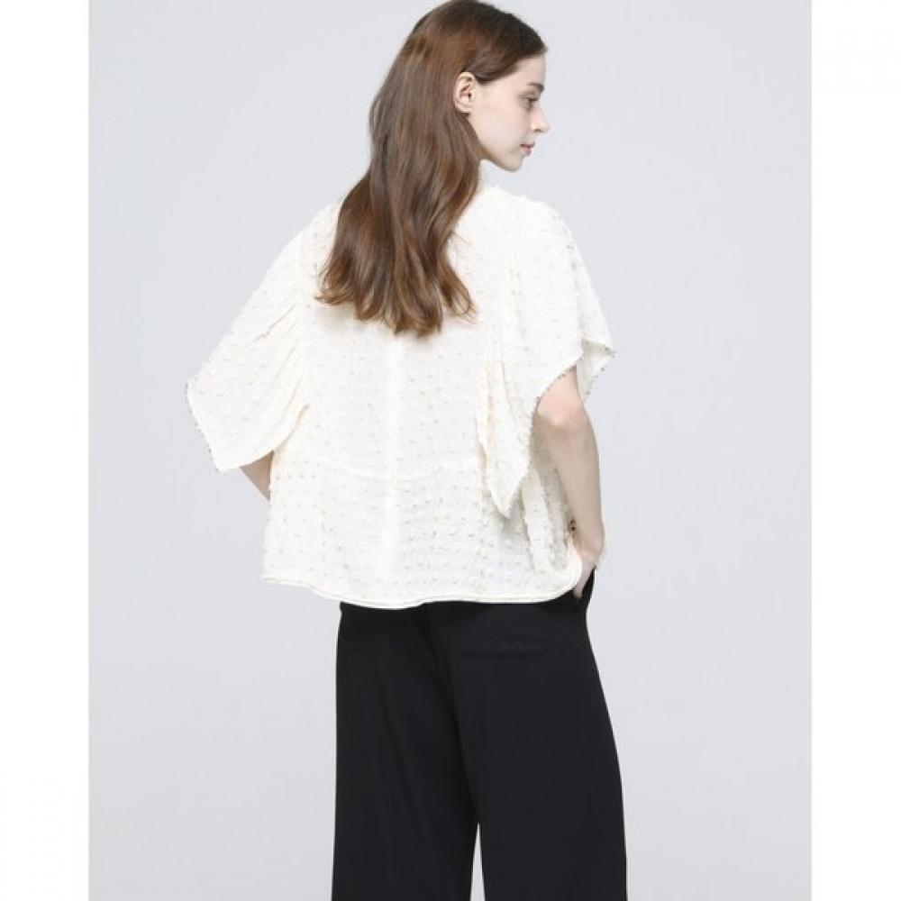Son Jung Wan Women Dot Beads Frill Blouse Zbl6262320