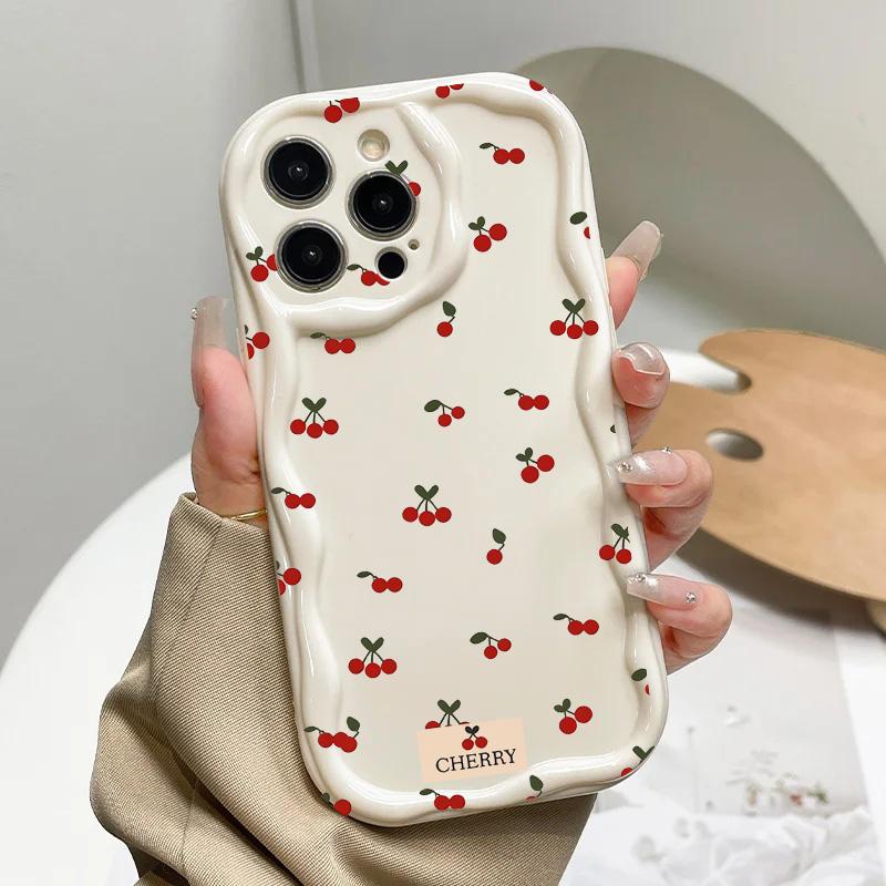 Genomskinligt vinrött körsbärsfodral för Huawei Honor 400 200 Pro 90 Lite X5C X7D X9DX6B X8B X7B X9B X5B X6C X8C X6A X8A X7A X9C X5