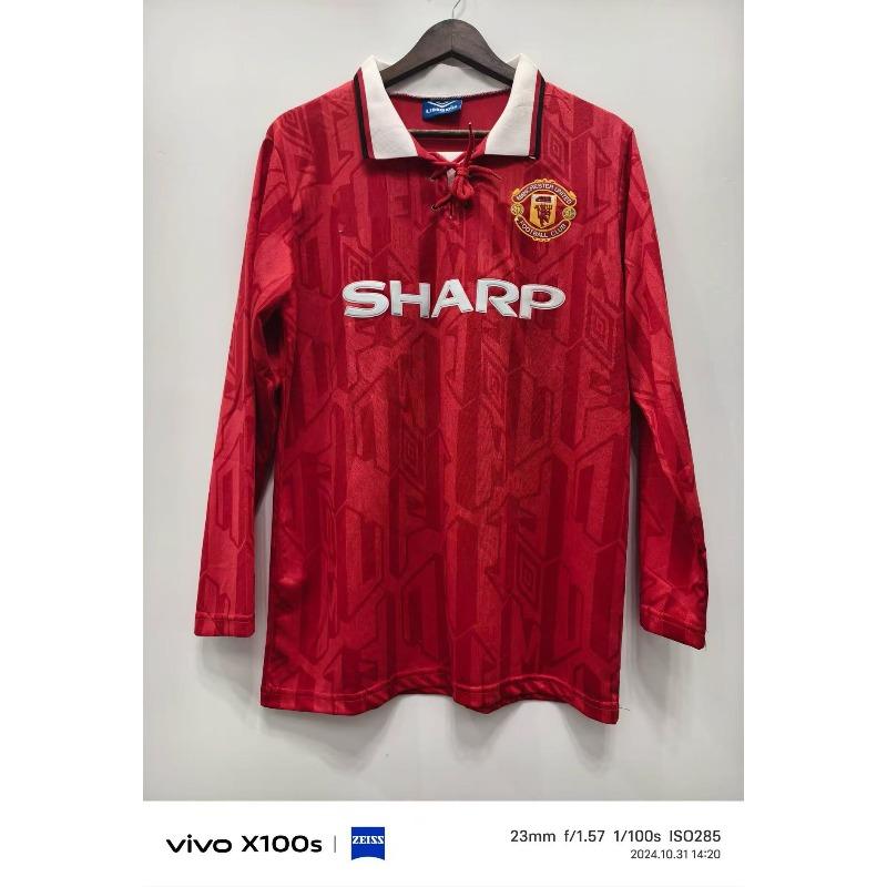 Source Direct Supply Retro Long-sleeved Jersey Real Madrid Barcelona Manchester United Juventus Liverpool Embroidery Sports Ball