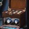 New Watch Winders for Mechanical Watches Automatic Rotator Holder Double Layer Black Cabinet Storage Box Display Box Quiet