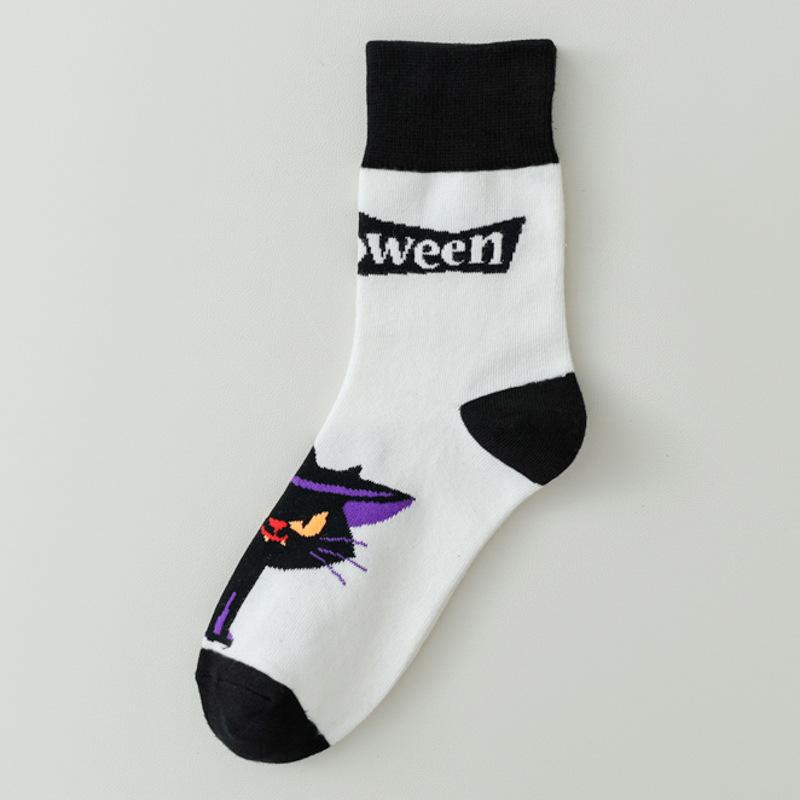 Couple Sports Men'S Socks Student White Cotton Socks Men'S Basketball Stockings Medium Tube Socks