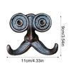 Cast Iron Wall Hooks Heavy Duty Beard Shaped Decorative Hanger Farmhouse Decoration Wall Hooks Gardening Tool Hanger Holder For