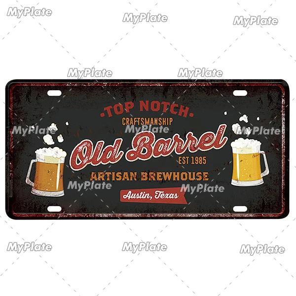 Bar Zeichen Nummernschild Bier Metall Zeichen Zinn Zeichen Vintage Dekor Zimmer Dekor Metall Plaque Mann Höhle Tiki Bar Zeichen wohnkultur