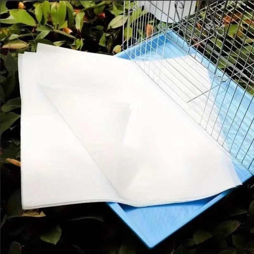 100PCS Round Square Bird Manure Cleaning Pad Non-woven Fabric Parrot Cage Mat  Pet Supply