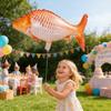 6 st Fiskformade Folieballonger Realistiska Karpballonger för Fiske-tema Födelsedag