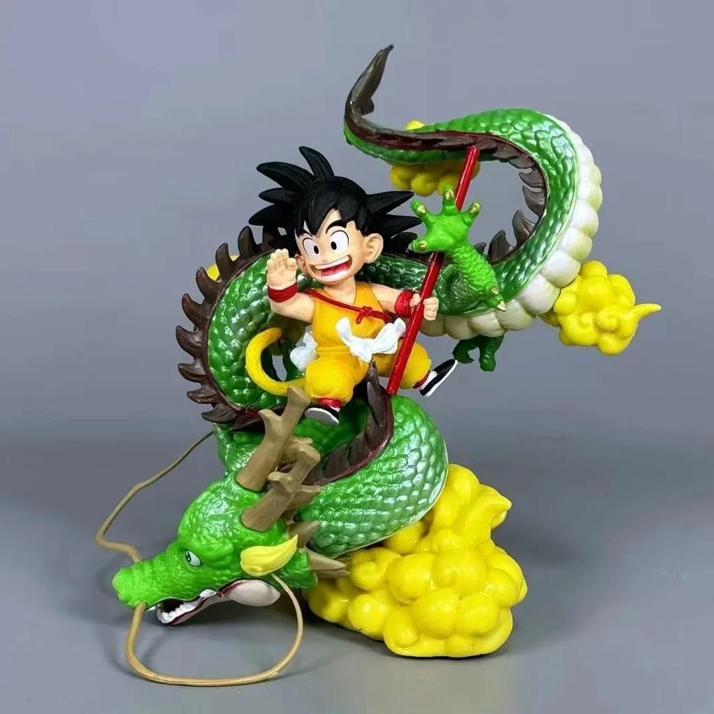 15cm Anime Dragon Ball Figure Goku and Dragon Figure PVC Action Figures Collection Model Toys Gifts