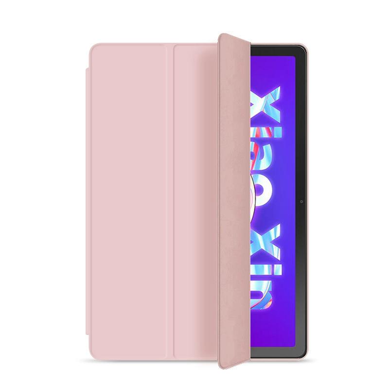 Étui intelligent pour Lenovo Xiaoxin Pad 10,6  Housse intelligente à rabat en cuir Tri-fold pour Xiaoxin TB128FU TB-125FU Étui magnétique pour tablette M10Plus 3rd TB-128FU rose