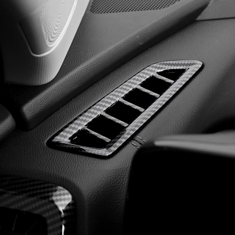 Carbon Fiber ABS Dashboard Upper Air Outlet Cover Air Conditional Defrost Vent Grill Trim Frame For Kia Sorento MQ4 -
