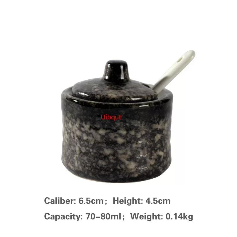 Japanese Tank Creative Seasoning Can Ceramic Seasoning Tank Kitchen Ware Storage Bottles and Jars Bottle Glass Bottle Jars