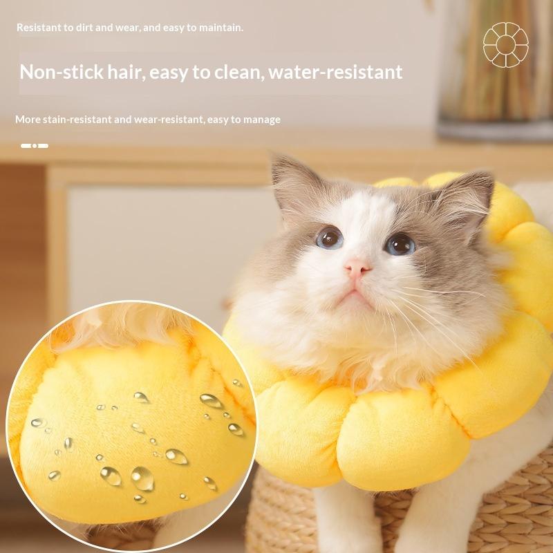 Adjustable Pet Elizabethan Collar Anti-Bite Anti-Lick E-Collar for Cats Wound Healing Surgery Recovery Medication Use