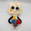 Cute Dandys World Goob Plush Toy Soft Stuffed Cartoon Character Doll Square Head Figure Collectible Home Ornament Birthday Gift for Kids and Game Fans