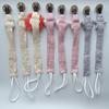 Cute Cartoon Animals Pacifier Chain Clip Cotton Cloth Dolls Animal Wood Rodent Nipples Holder Newborn Toys Teether Accessories
