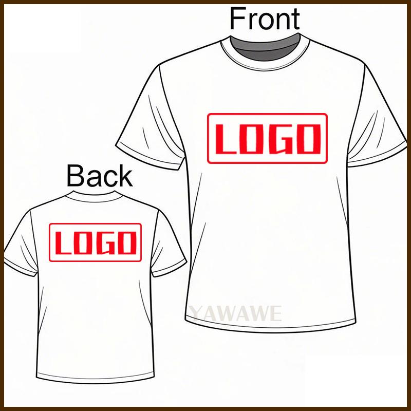 For men Photo Print Minimalist summer t shirt Your Image Text Here Short Sleeve Graphic Tailor made ONeck Solid Color tops