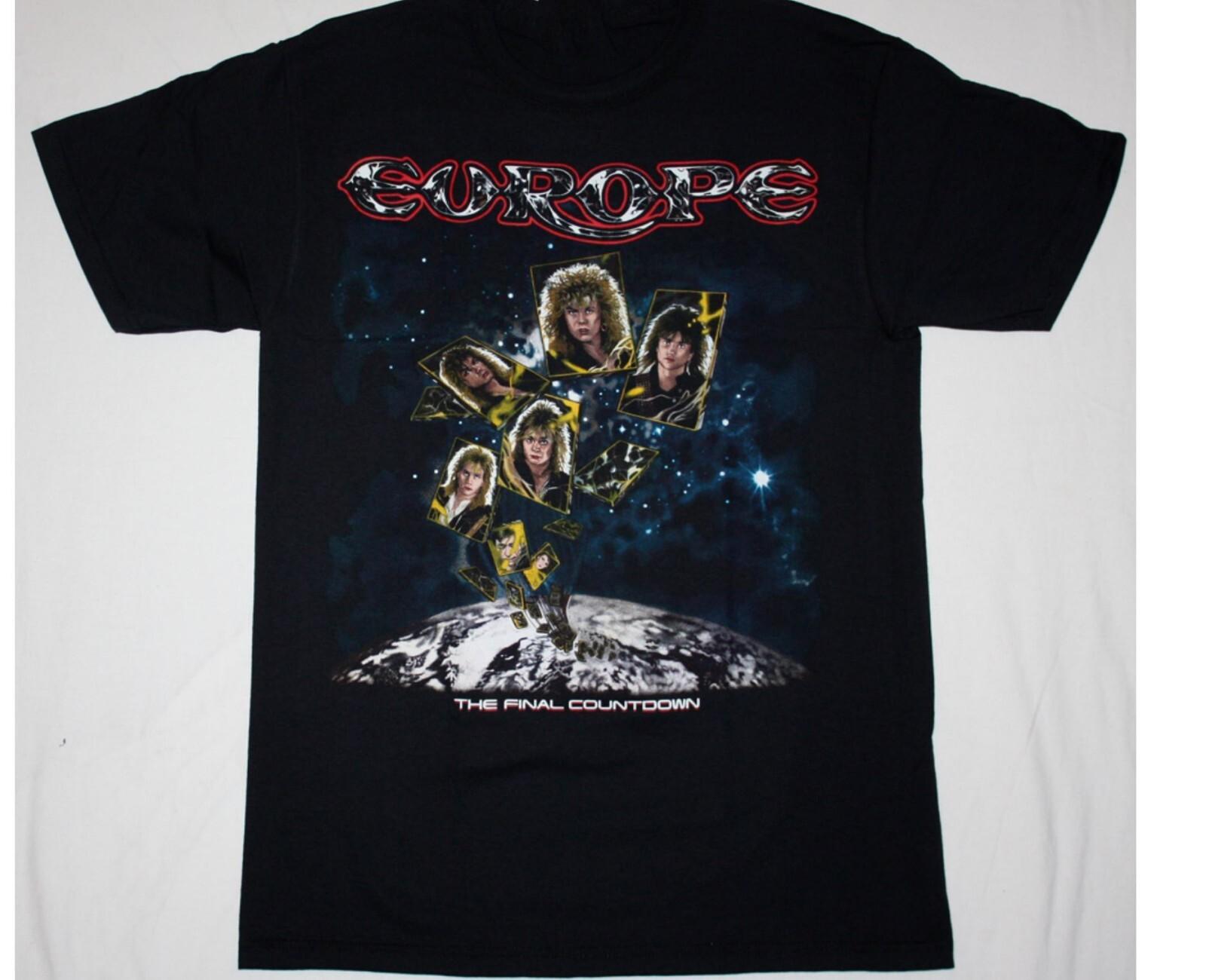 Europe Band T-Shirt Unisex For Men Women Cotton Tee Size S-4XL L