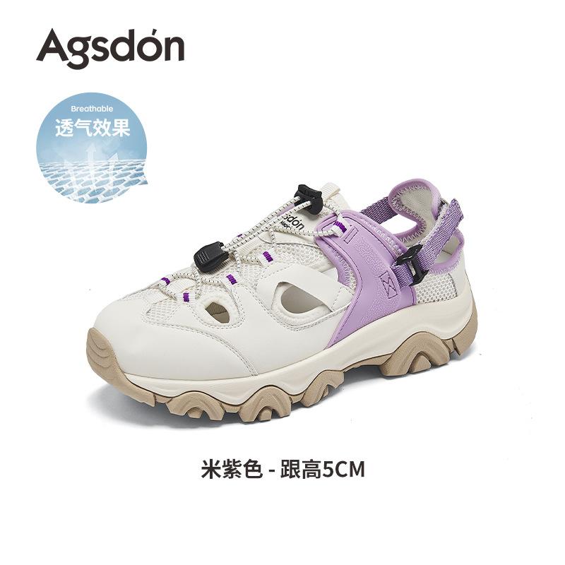 Augustine outdoor sports sandals women's 2025 new summer hollow casual thick-soled wading dad creek shoes