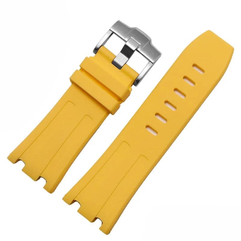 Silikon-Uhrenarmband für AP Audemars und Piguet Gummi-Uhrenarmband Royal Oak Offshore 26400 Wasserdicht Schweißfest Uhrenarmband 28