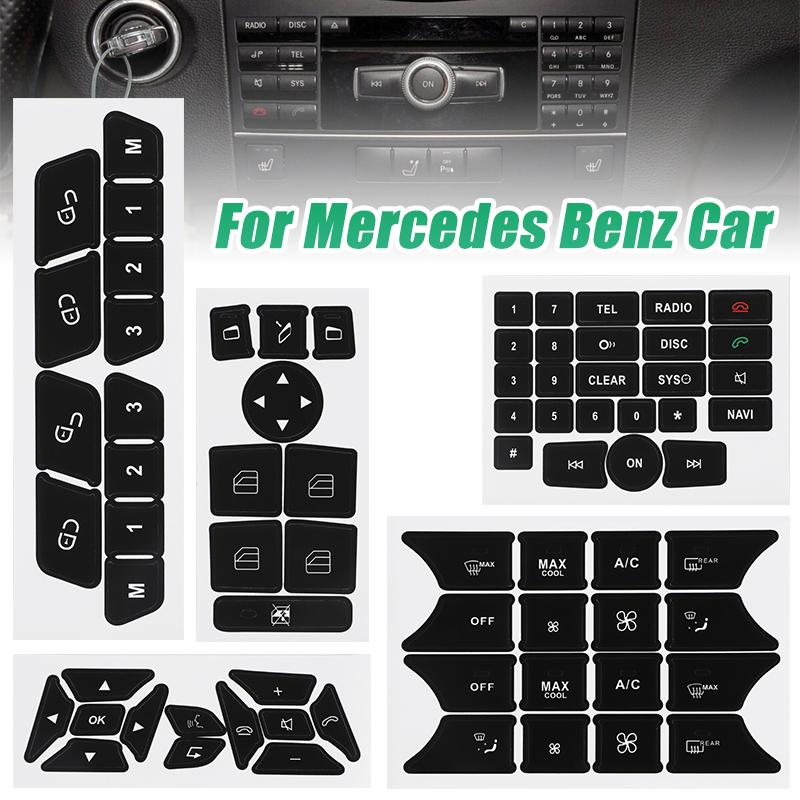 Auto-Tasten-Reparatur-Aufkleber für Mercedes Benz C-Klasse W204 S204 C204 Facelift SLK-Klasse R172 E-Klasse W212 Coupe C207