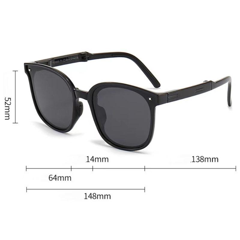New Small Square Sunglasses Women Lightweight Folding UV400 Sun Glasses Fashion Outdoor Leisure Eyewear