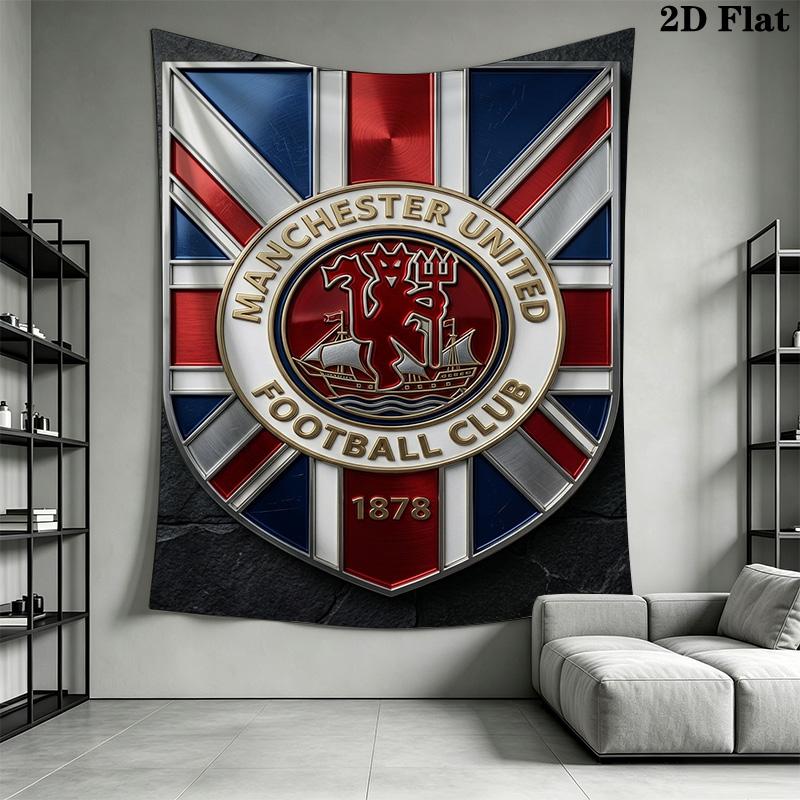 Manchester Football Club Crest Bedding 1 Duvet Cover 2 Pillowcase Without Core Christmas Birthday Gift Soft And Comfortable Bedding Set