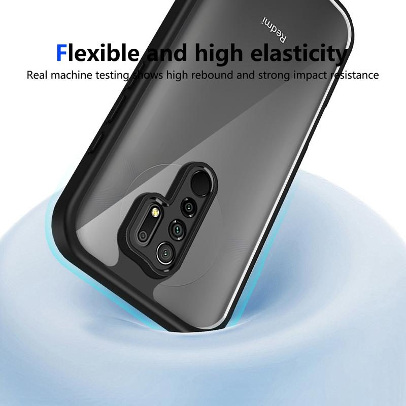 Transparent Silicone Case For Xiaomi Redmi Note 8 7 Note7 Note8 Pro PC Back TPU Bumper Shockproof Clear Phone Cases Cover