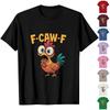 F-CAW-F Women's Casual Letter Print Short-sleeved Top T-shirt