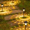 Solar Garden Decor Lights: Outdoor Courtyard Atmosphere Ground Plug Lighting for Yard and Lawn